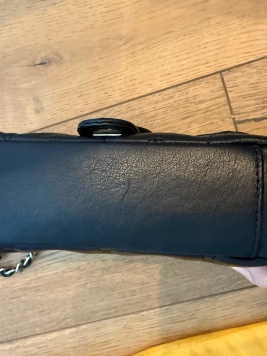 Valentino Black Quilted Leather Crossbody Bag with Chain Strap - Picture 4 of 7